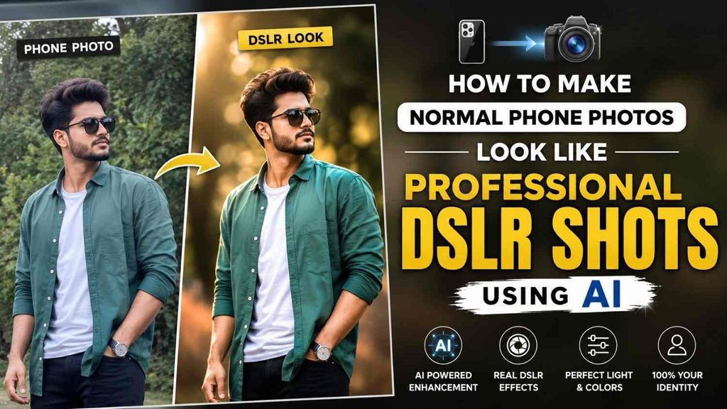 DSLR photo editing using AI